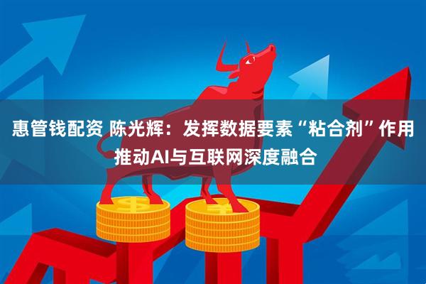 惠管钱配资 陈光辉：发挥数据要素“粘合剂”作用 推动AI与互联网深度融合